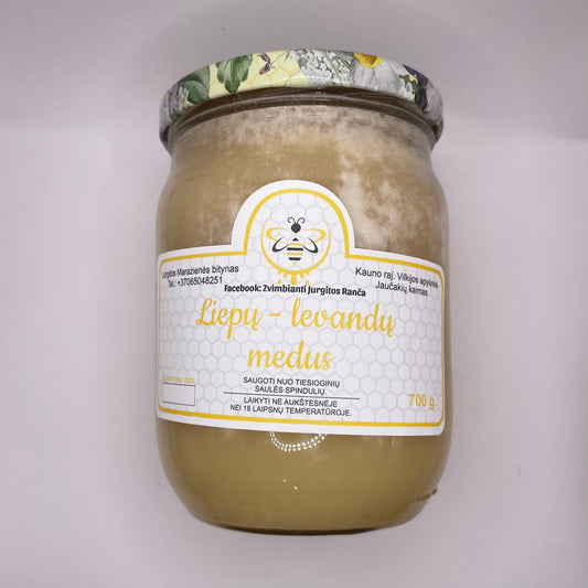 Liepų- levandų medus