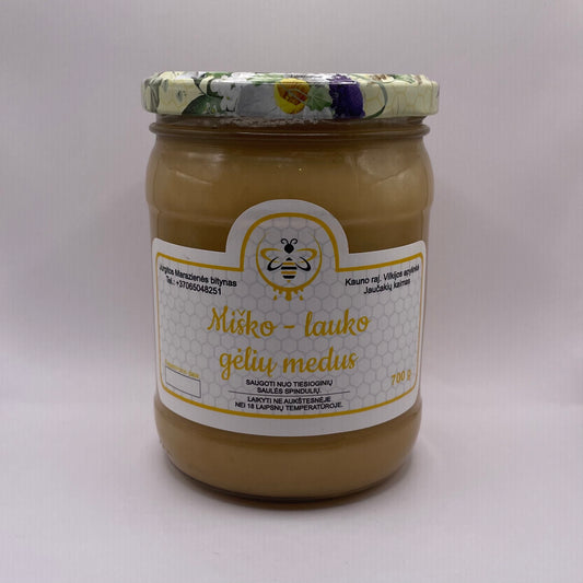 miško- lauko gėlių medus